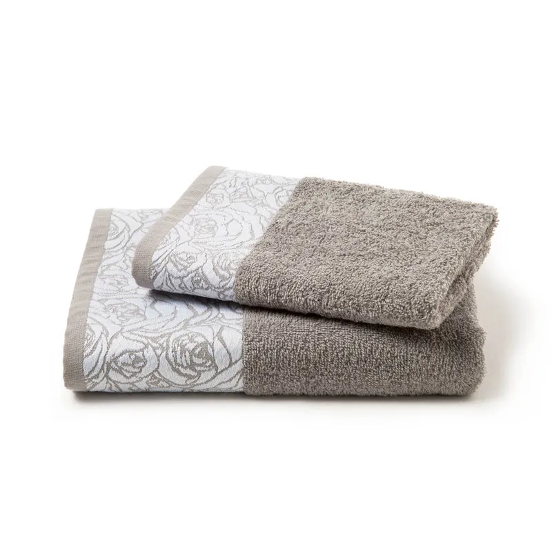 Asciugamano con Ospite in Cotone Sweet Roses Caleffi